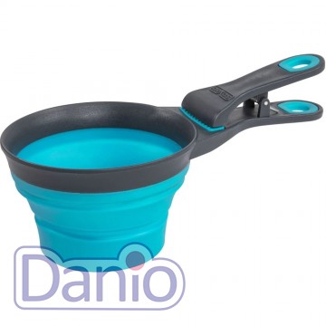 Dexas Мірна склянка DEXAS Collapsible KlipScoop з кліпсою 480мл, для корму, блакитний - Картинка 2