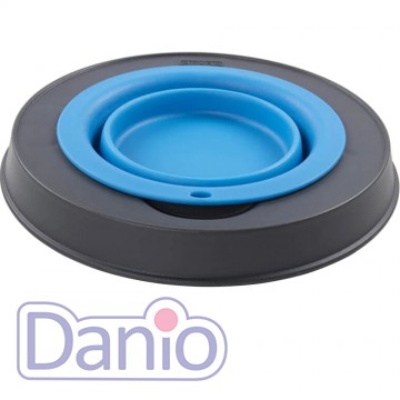 Dexas Миска одинарна DEXAS Single Elevated Feeder Large на складній підставці 960мл, для собак, блакитна - Картинка 2