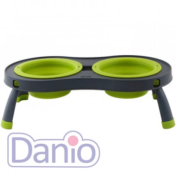 Двойная миска DEXAS Double Elevated Feeder Large на складной под