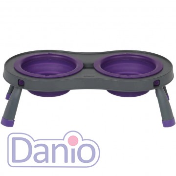Двойная миска DEXAS Double Elevated Feeder Large на складной под