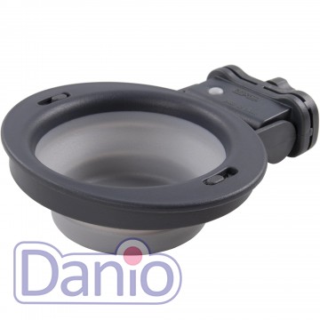 Dexas Миска складная DEXAS Collapsible Kennel Bowl-Small с креплением на клетку 240мл, голубая - Картинка 2