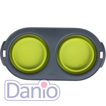 Двойная миска DEXAS Collapsible/Expandable Pet Feeder 1.2л, для 