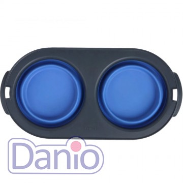 Двойная миска DEXAS Collapsible/Expandable Pet Feeder 1.2л, для 