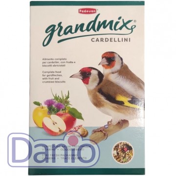 Полнорационный корм PADOVAN Cardellini GrandMix 350гр, для щегло