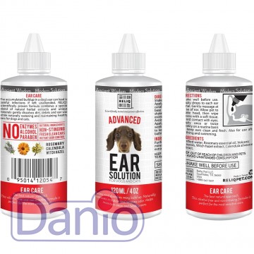 RELIQ Косметическое средство RELIQ Ear Solution 120мл, для ухода за ушами собак - Картинка 2