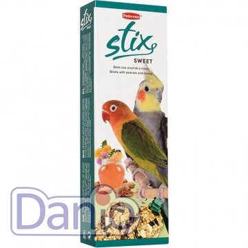 Лакомство PADOVAN Stix Sweet Parrocchetti 100г, для средних попу