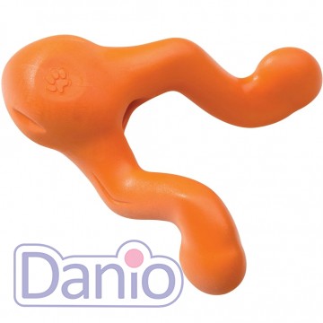 Игрушка WEST PAW Tizzi Small, для собак 11 см, оранжевый