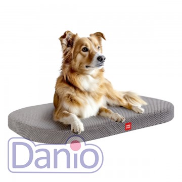 Лежанка для собак WAUDOG Relax, Дорис велюр 100х70 серая