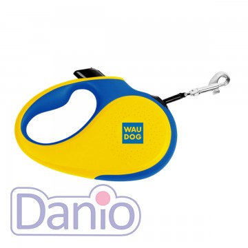 Поводок-рулетка WAUDOG R-leash S 5м до 15 кг, Colors of freedom