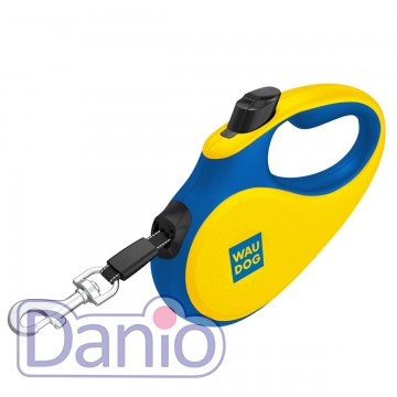 Поводок-рулетка WAUDOG R-leash S 5м до 15 кг, Colors of freedom