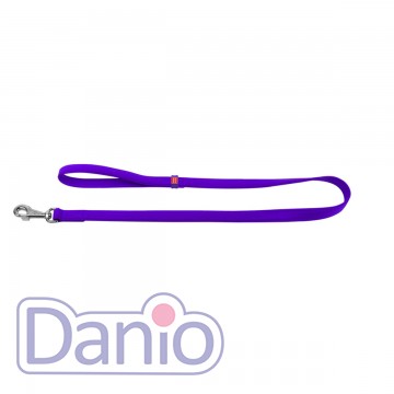 Поводок кожаный WAUDOG Glamour L-XXL 25мм/122см, фиолетовый