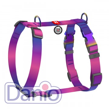 Шлея WAUDOG Nylon Recycled  H-образная М 20мм/47-65см фиолетовый