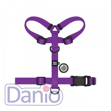 Шлея водостойкая WAUDOG Magnet S 15мм/32-52см фиолетовый