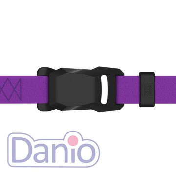 Шлея водостойкая WAUDOG Magnet S 15мм/32-52см фиолетовый