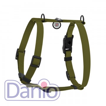 Шлея для собак водостойкая WAUDOG Magnet М 20мм/48-80см хаки