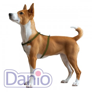 Шлея для собак водостойкая WAUDOG Magnet М 20мм/48-80см хаки