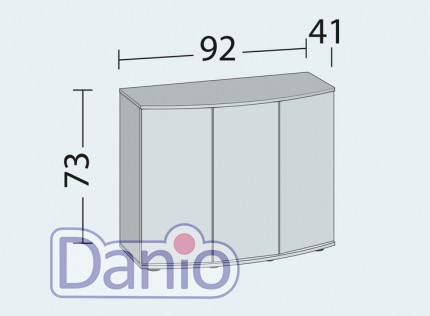 Juwel Аквариумная тумба Juwel Vision 180 овальная 92x41x73 см, дуб - Картинка 2