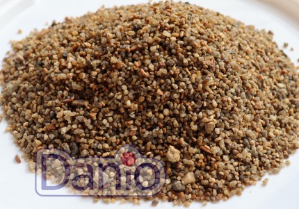 ИМ Danio Грунт для акваріума кварцовий окатаний 2-3мм бурштиновий 1кг - Картинка 1