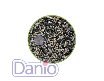 Nechay ZOO Грунт Nechay ZOO чорно-білий дрібний 2-5мм, базальт та мармур 2 кг. - Картинка 1