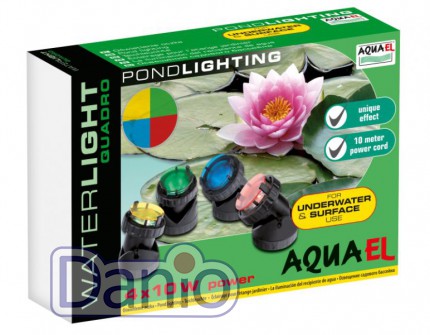 Светильник Aquael Waterlight Quadro, 4х10 Вт