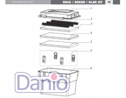 Прудовый набор Aquael KlarJet 5000, с проточным фильтром, насосо
