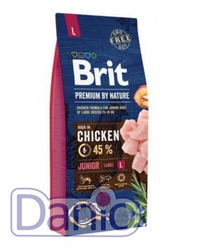 Brit Сухой корм Brit Premium Junior L 15 kg (для щенков и молодых собак крупных пород) - Картинка 1