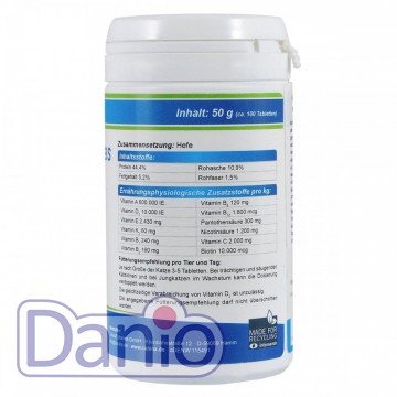 Витамины Canina Cat-Vitamin Tabs для кошек, витаминный комплекс,