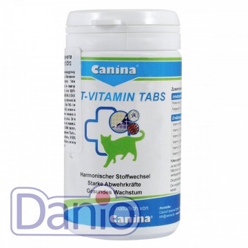 Витамины Canina Cat-Vitamin Tabs для кошек, витаминный комплекс,