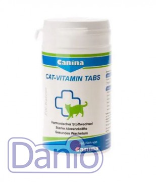Витамины для кошек Canina Cat-Vitamin мультивитамин, 250табл/125