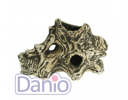 Aqua Nova Керамічна декорація Aqua Nova корч з отворами 13x19x11 см - Картинка 1