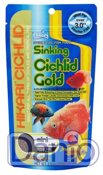 Корм тонущий Hikari Cichlid Gold Sinking mini 100g, гранулы 3-3,