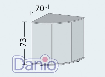 Juwel Аквариумная тумба Juwel Trigon 190 LED угловая, бук - Картинка 2