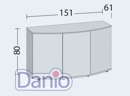 Juwel Аквариумная тумба Juwel Vision LED 450 овальная, белая - Картинка 2