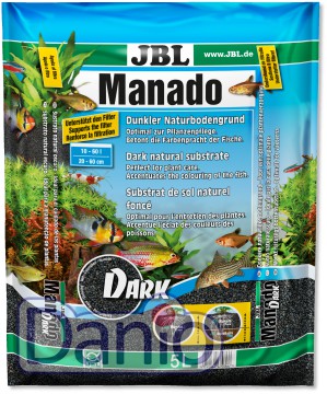 JBL (Германия) Грунт JBL Manado Dark 1,5-2,5 мм, чорний 5 л - Картинка 1