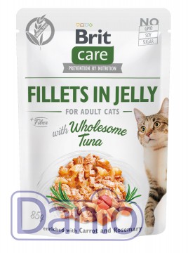 Brit Вологий корм для котів Brit Care Cat pouch 85 г, з тунцем у желе - Картинка 1