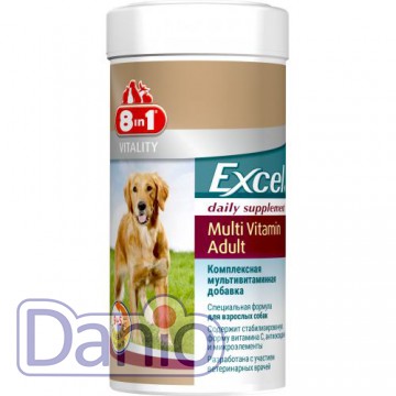 Витамины для взрослых собак 8in1 Excel Multi Vitamin Adult, 70 т