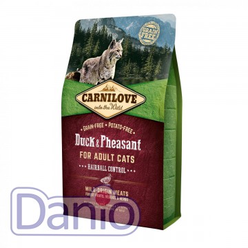 Корм для выведения шерсти у кошек Carnilove Hairball Controll Du