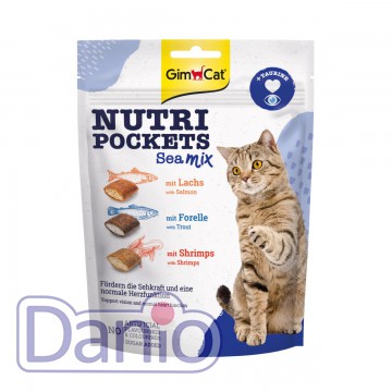 Лакомство для кошек GimCat Nutri Pockets Dental, 150 г