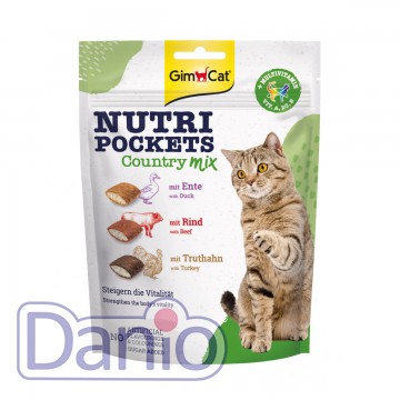 Лакомство для кошек GimCat Nutri Pockets Country Mix, 150 г