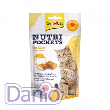 Лакомство для кошек GimCat Nutri Pockets Cheese для глаз и сердц