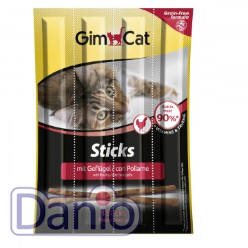 Лакомство для кошек GimCat Sticks Poultry, 4 шт