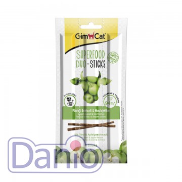 Лакомство для кошек GimCat Superfood Duo-Sticks с говядиной и яб