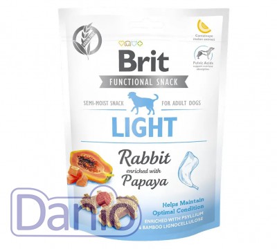 Ласощі для собак Brit Functional Snack Light для контролю ваги, 