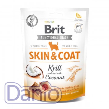 Ласощі для собак Brit Functional Snack Skin & Coat для для шкіри