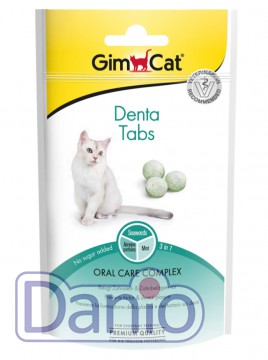 Витаминизированное лакомство для кошек GimCat Denta Tabs для зуб