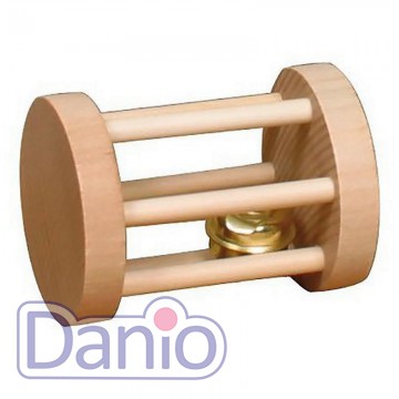 Игрушка для грызунов валик с погремушкой Trixie Playing Roll, 7х