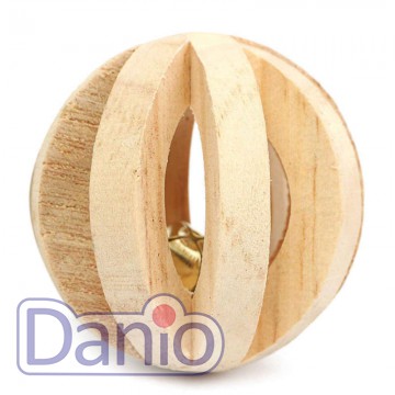 Игрушка для грызунов шар с погремушкой Trixie Slat Ball, 6см