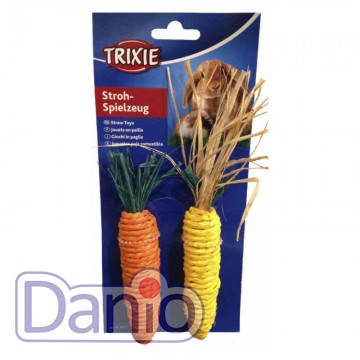 Игрушка для грызунов морковь и кукуруза Set of Straw Toys плетен