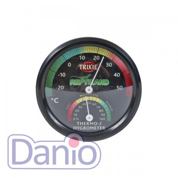 Термометр-гигрометр для террариума Trixie механический с наклейк